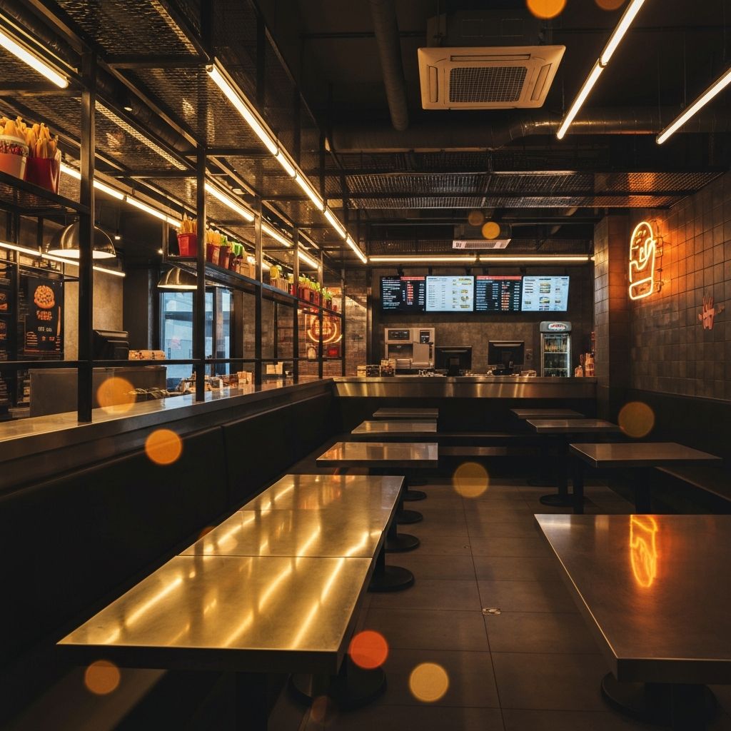 Modern fast food restaurant